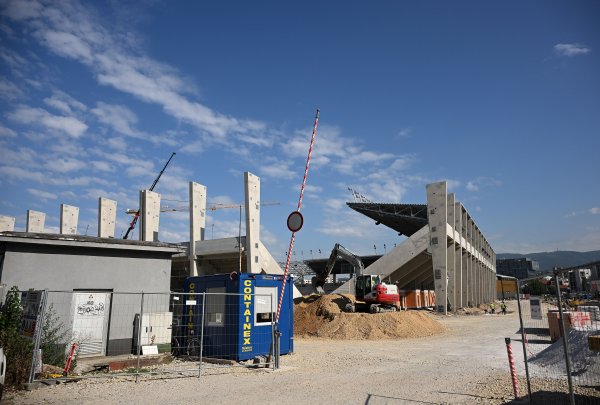 Stadion Kranjčevićeva, izgradnja, 10.7.2026.