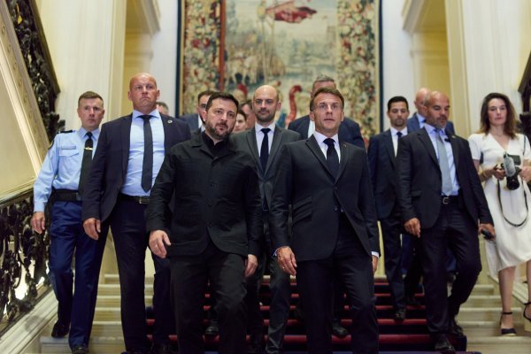 Emmanuel Macron i Volodimir Zelenski