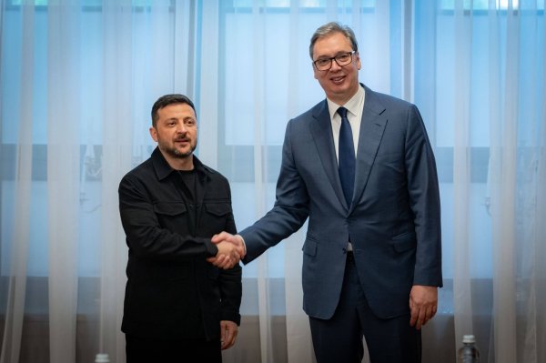Volodimir Zelenski i Aleksandar Vučić 2025. u Odesi