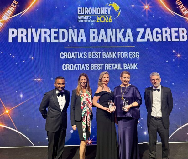 PBZ proglašen najboljom 'retail' i ESG bankom u Hrvatskoj