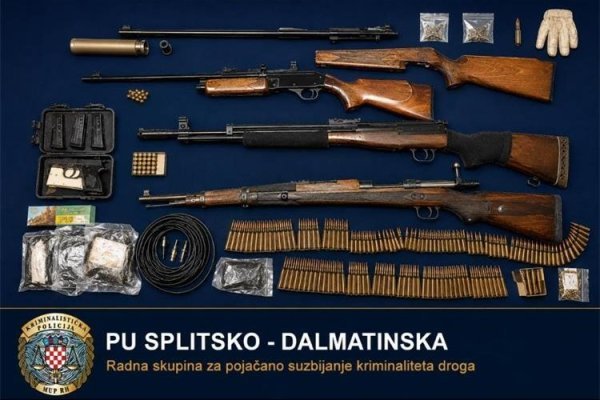 VIDEO Akcija policije na području Igrana: Pronađena nevjerojatna količina oružja