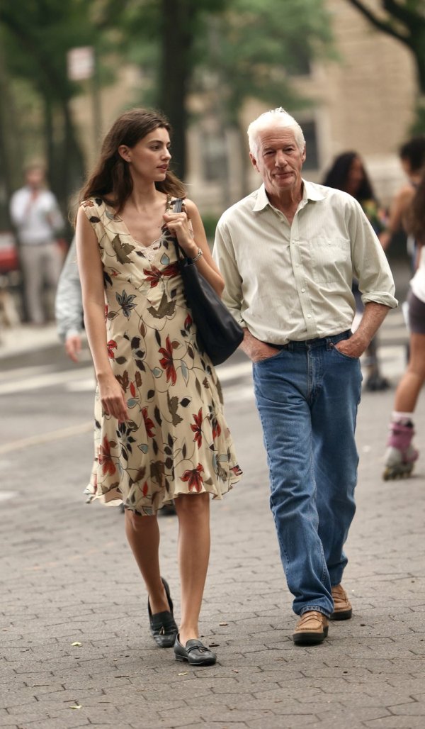 Richard Gere i Diana Silvers na snimanju filma