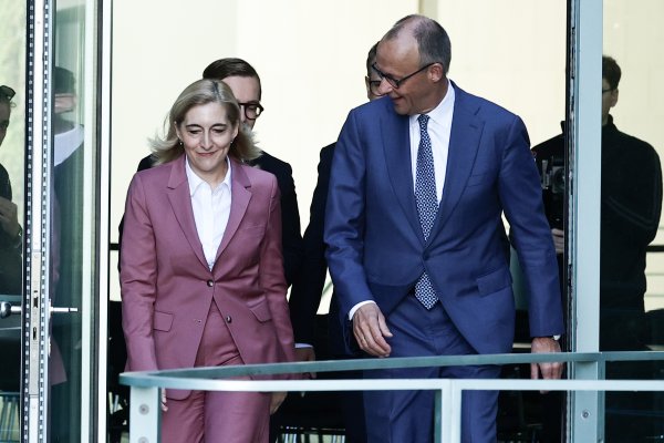 Nina Warken i Friedrich Merz