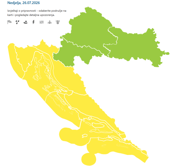 Prognoza za nedjelju