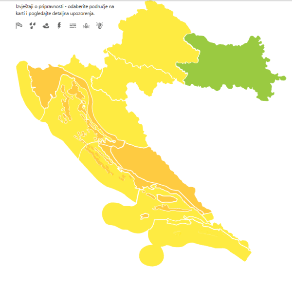 Upozorenje za nedjelju, 26. srpnja 2026.