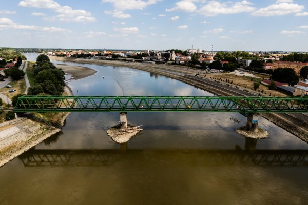 Nizak vodostaj Drave kod Osijeka