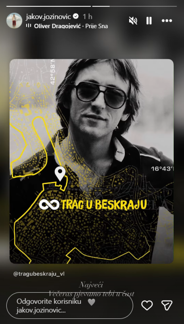 Objava Jakova Jozinovića