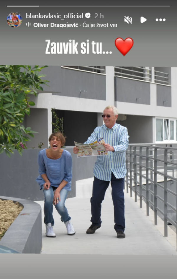 Objava Blanke Vlašić u uspomenu na Olivera Dragojevića