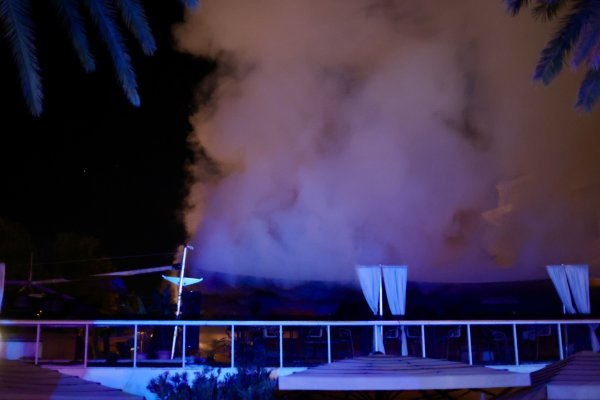 Požar u restoranu na Rivi