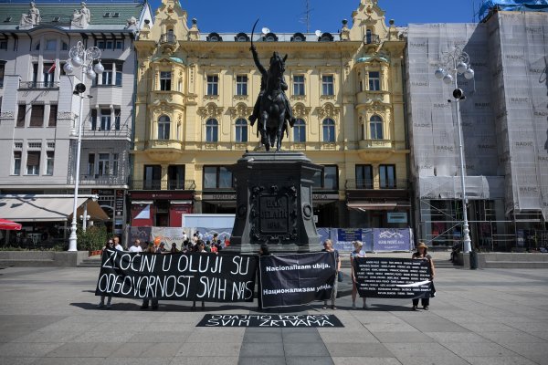 Antiratna akcija uoči 31. obljetnice VRO Oluja