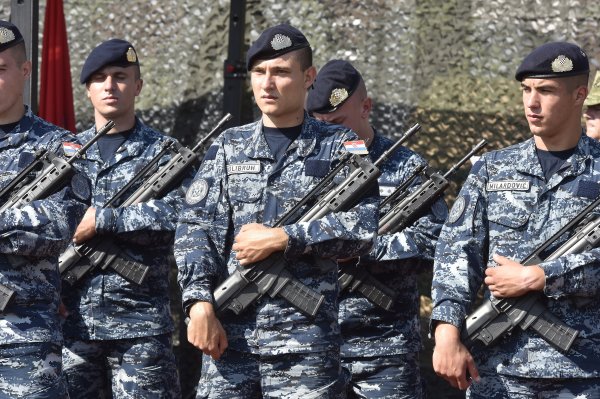 Knin: Generalna proba na stadionu Dinara za obljetnicu Oluje