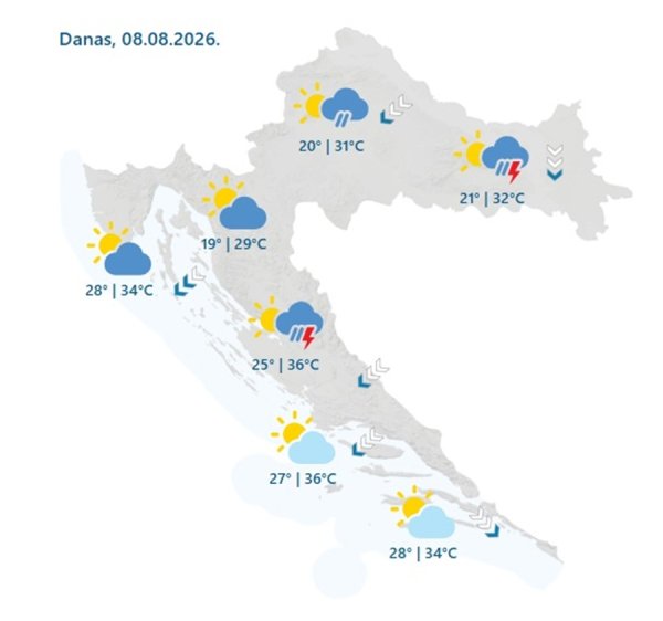 Prognoza za subotu