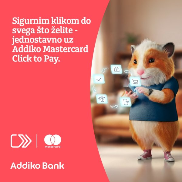 Addiko banka prva u Hrvatskoj uvodi Mastercard Click to Pay