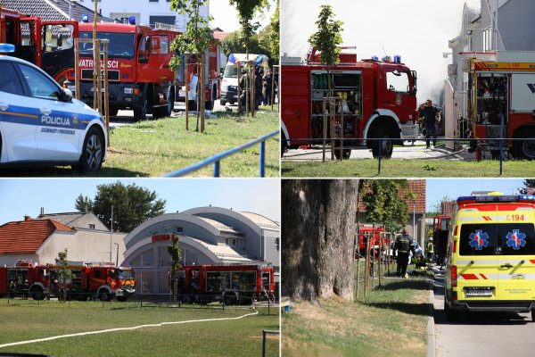 FOTO Lokaliziran požar u Varaždinu: 'Čule su se detonacije'