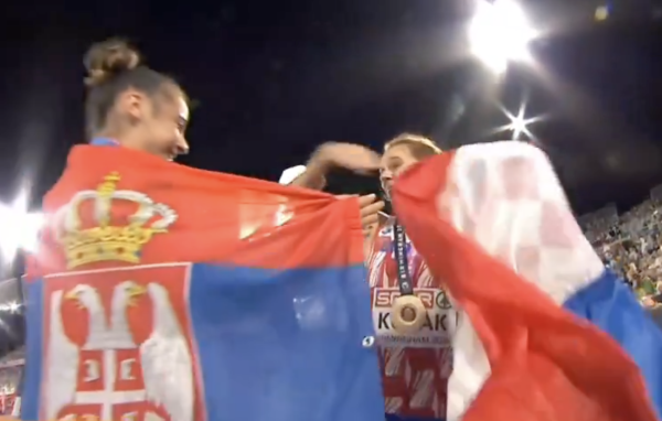 Sari Kolak u slavlju prišla srpska atletičarka koju je pobijedila. Ono što je uslijedilo postalo je hit u regiji