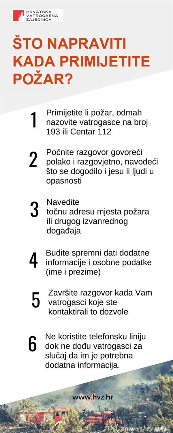 Savjeti što napraviti kada primijetite požar