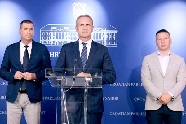 Na konferenciji su govorili Dario Zurovec, Mislav Herman i Krunoslav Katičić