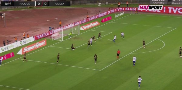 Trenutak kad je Poljud eksplodirao: Pogledajte krasnu akciju i gol Hajduka za 1:0