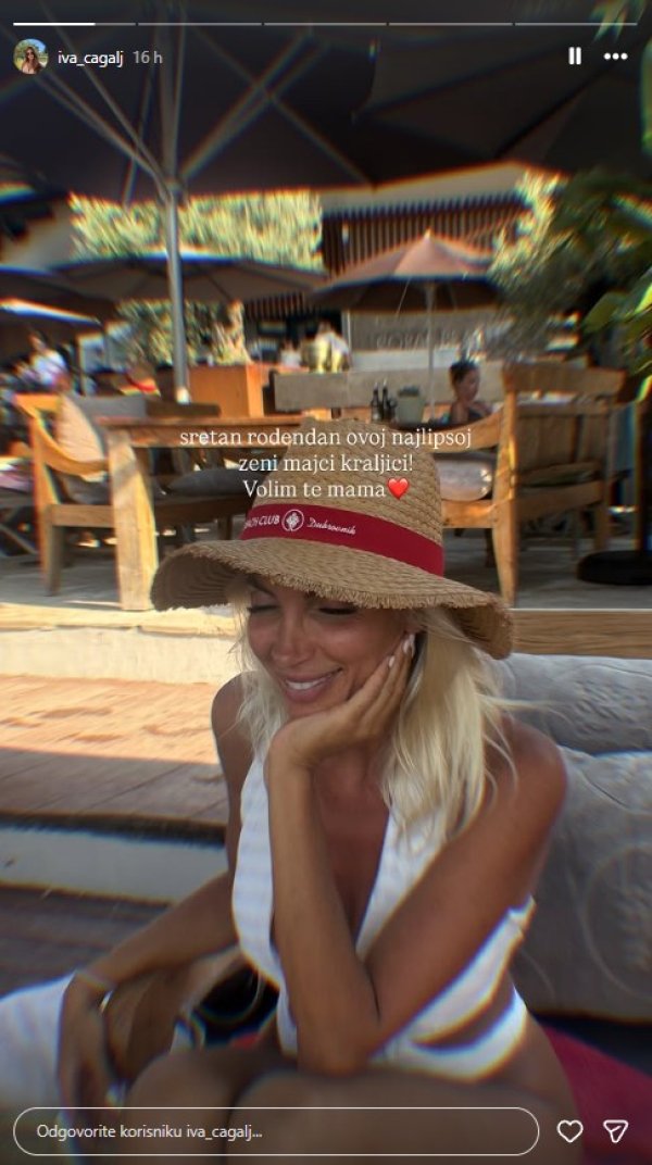 Objava Ive Čagalj na Instagramu