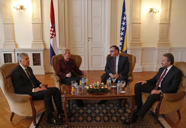 Hrvatska predsjednica posjetila BiH (1)
