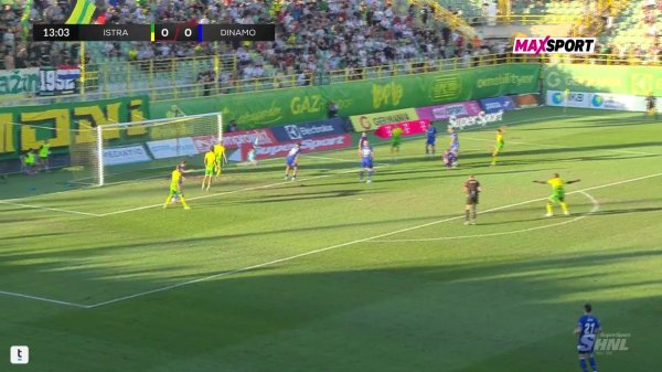Šok za Dinamo u Puli: Pogledajte golčinu Istre za 1:0
