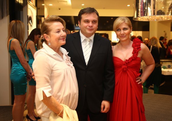 Ksenija Urličić sa Duškom Ćurlićem i Barbarom Kolar 2009. godine