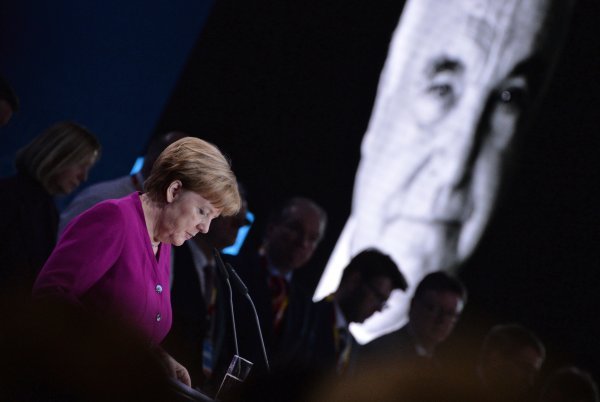 Angela Merkel i Helmut Kohl