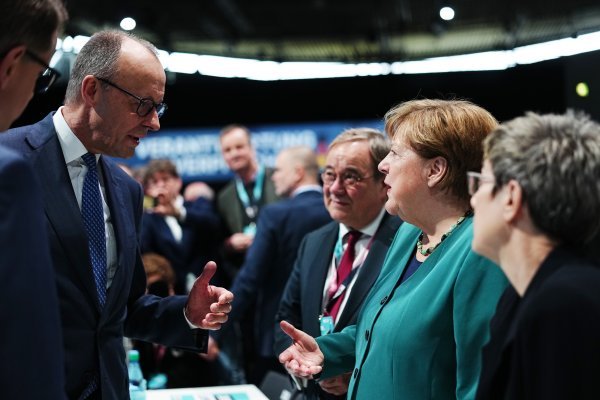 Friedrich Merz i Angela Merkel