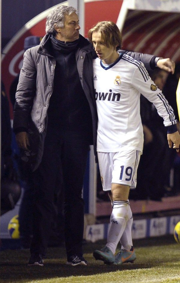 Jose Mourinho i Luka Modrić Real Madrid