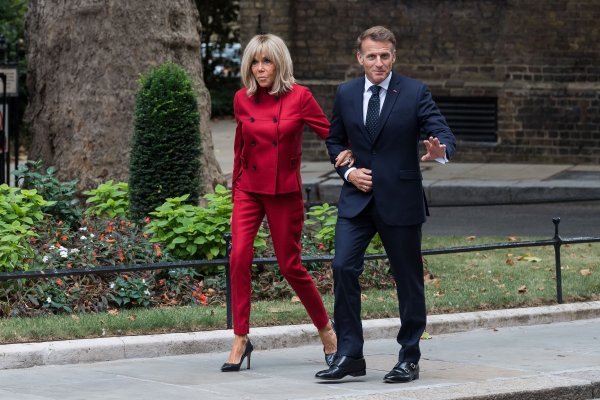 Brigette i Emmanuel Macron