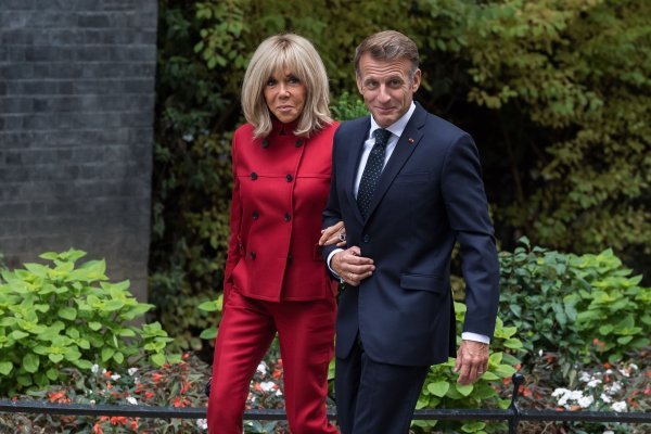 Brigette i Emmanuel Macron