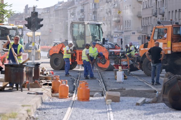Radovi na tramvajskoj pruzi u Zvonimirovoj