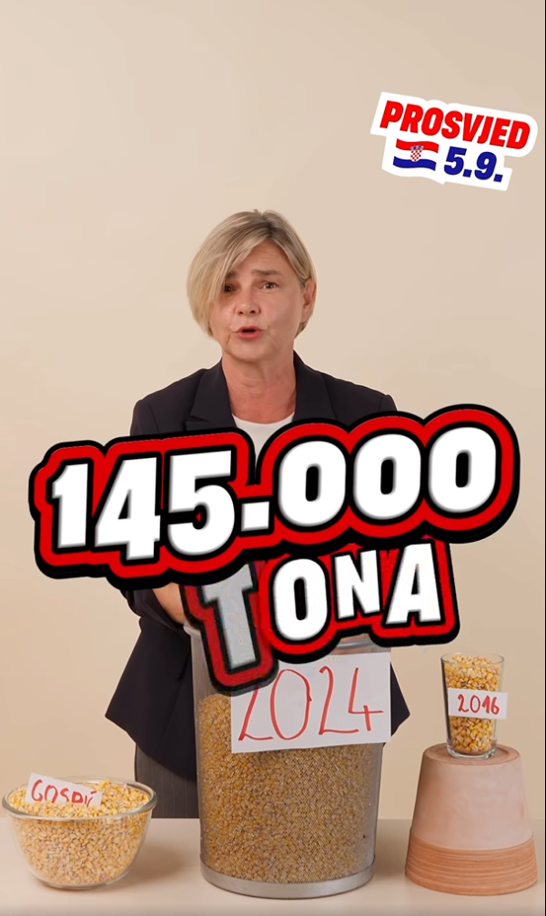 VIDEO I Možemo poziva na prosvjed: 'Pod težinom ove vreće pukao je stol'