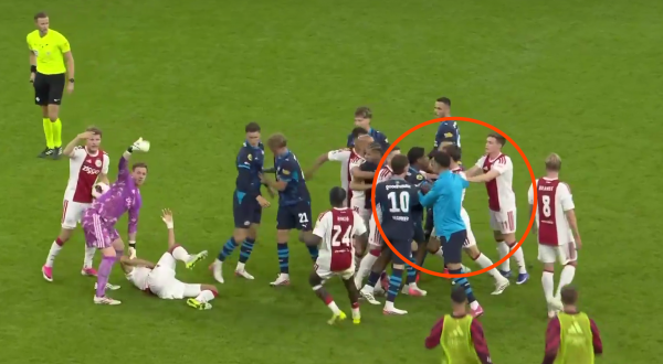Perišić s klupe utrčao na teren nakon brutalnog starta. Pogledajte kaos u derbiju