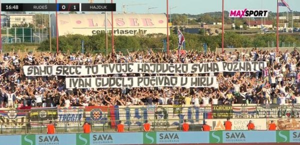 Torcida razvila emotivnu poruku za Ivana Gudelja: Pogledajte kako je reagirao cijeli stadion u Velikoj Gorici