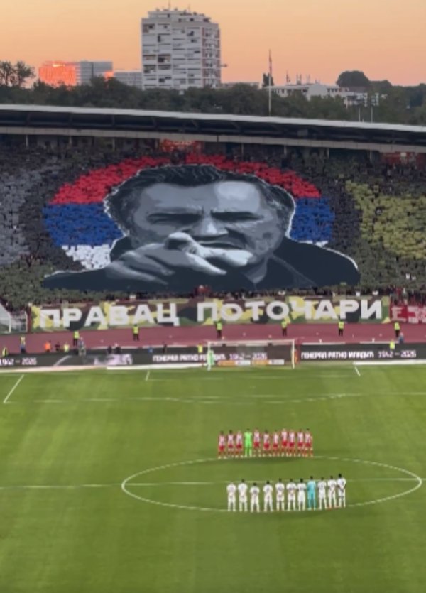 Navijači Zvezde šokirali jezivom koreografijom, a onda ju je objavio i klub: 'Pravac Potočari'