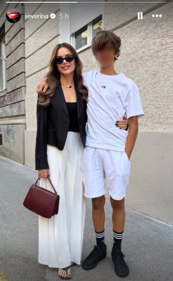 Severina sa sinom Aleksandrom