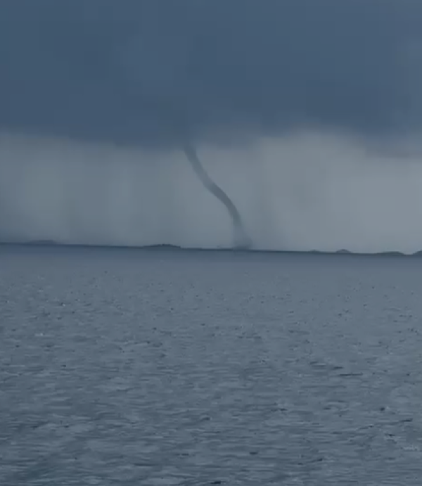 VIDEO Spektakularan prizor na Jadranu: Pijavica se pojavila između Dugog otoka i Kornata