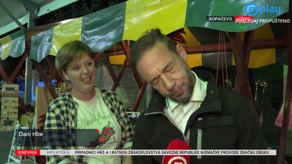Reporter Tin Kovačić na Danima ribe