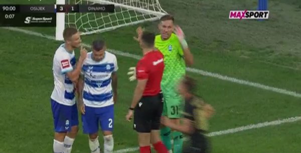 Osječani su poludjeli! Pogledajte penal za Dinamo u sudačkoj nadoknadi za 3:2
