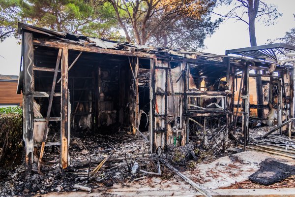 Posljedice požara u resortu Gava na Braču