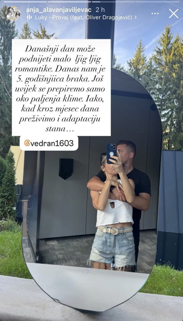 Objave Anje Alavanje Viljevac za petu godišnjicu braka