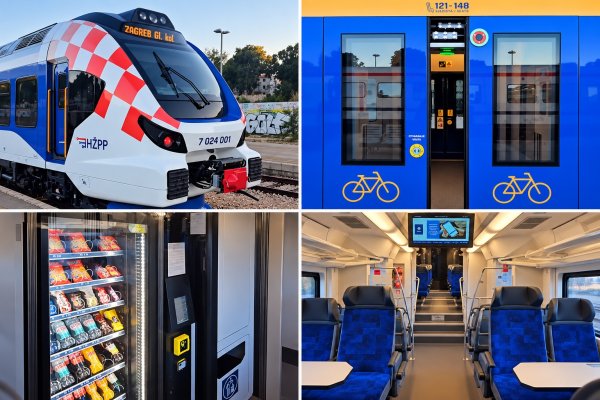 FOTO/VIDEO Pušten u promet prvi novi elektrodizelski vlak Split – Zagreb: Pogledajte što sve nudi ponos HŽ-a