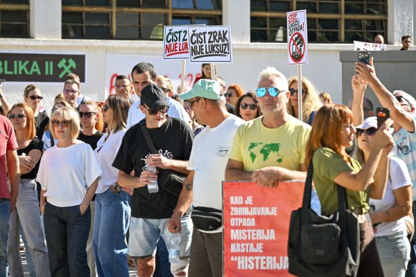 Prosvjed zbog spaljivanja otpada u Koromačnom