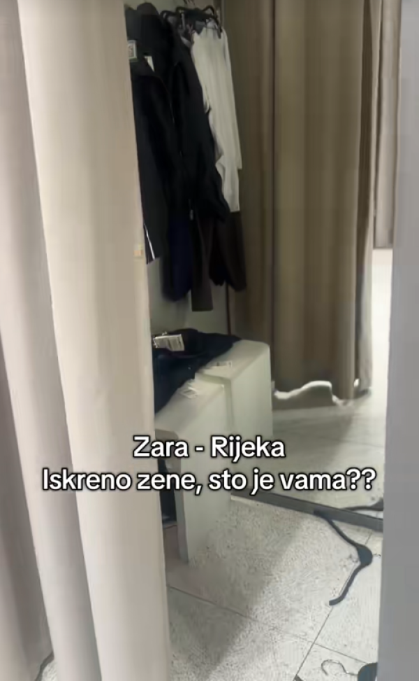 Kupci ostavili nered u kabini u jednoj Zari