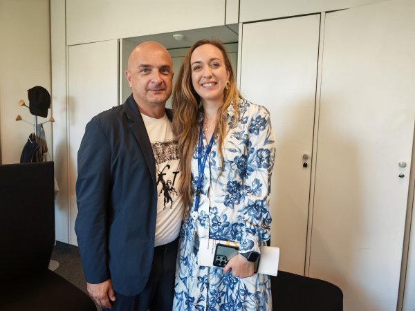Gordan Bosanac s talijanskom eurozastupnicom Cristinom Guardom