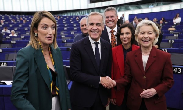 Mark Carney je srdačno dočekan u Europskom parlamentu u Strasbourgu