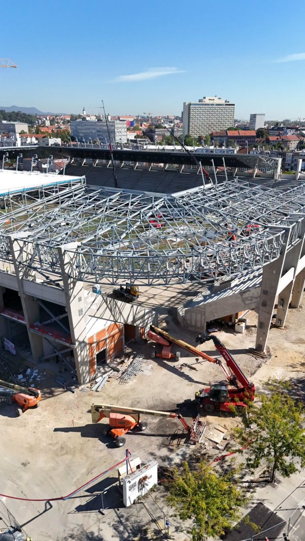Stadion u Kranjčevićevoj poprima svoj prepoznatljiv oblik