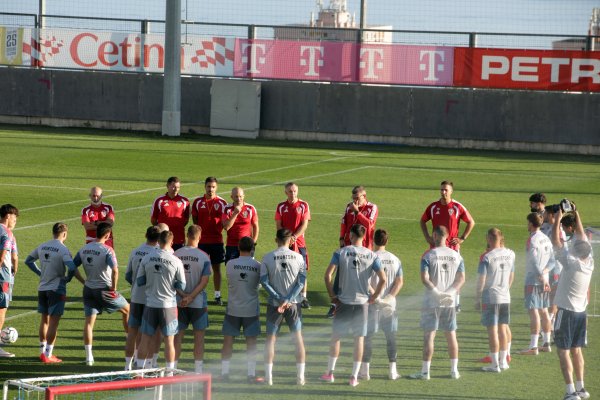 Hrvatska nogometna reprezentacija, trening, Rijeka