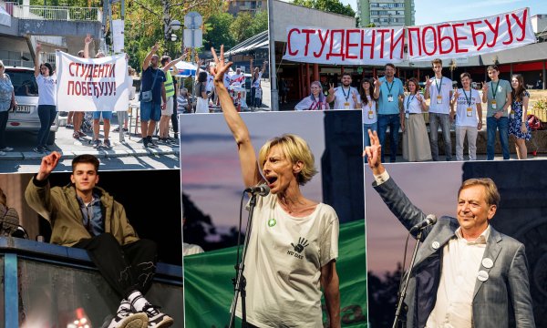 Tri poljupca s tri prsta u zraku: Mogu li srpski studenti poništiti zlo simbola koji izluđuju Hrvate?